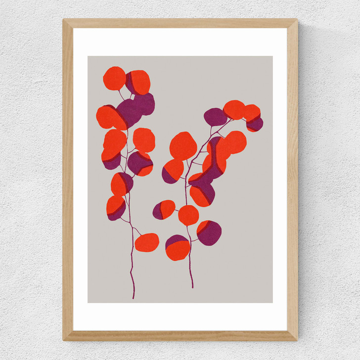 Silver Dollar Medium Oak Frame Silver Dollar Medium Oak Frame