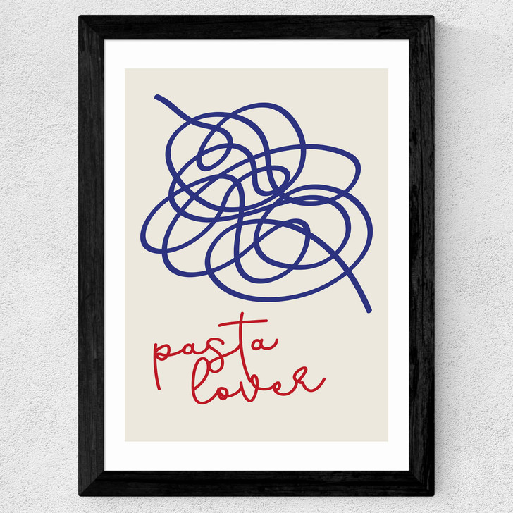 Pasta Lover Wide Black Frame