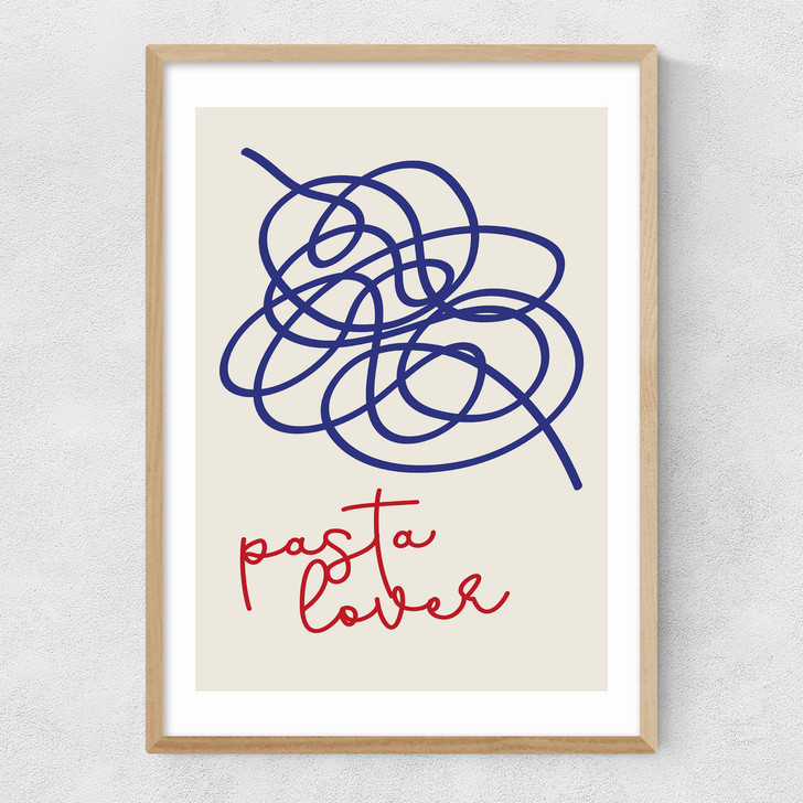 Pasta Lover Narrow Oak Frame