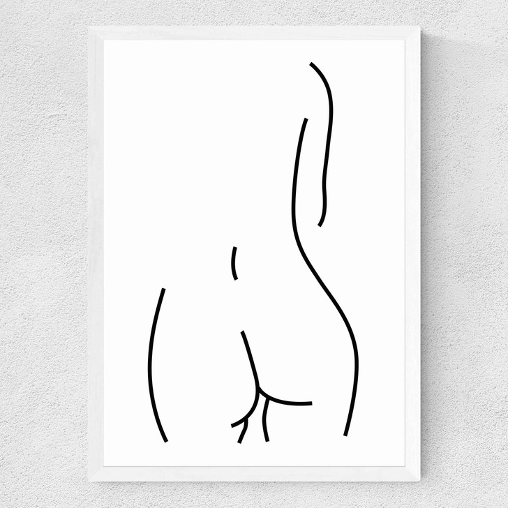 Derriere Medium White Frame Derriere Medium White Frame