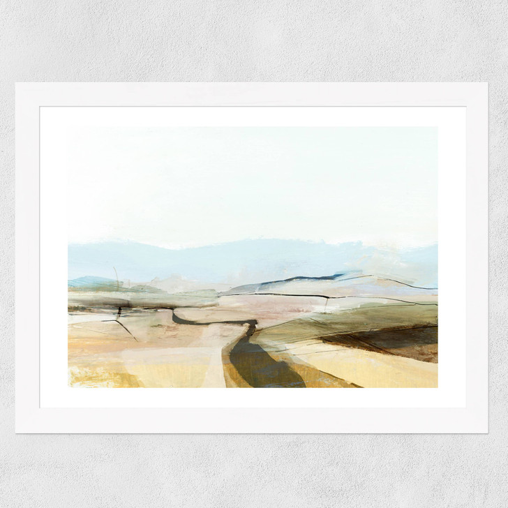 Country View Wide White Frame Country View Wide White Frame