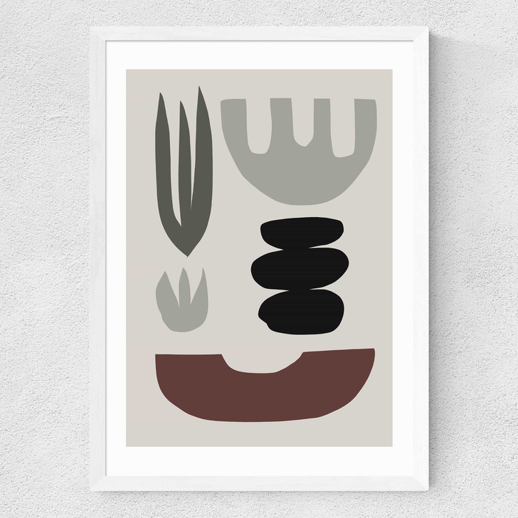Fond Medium White Frame