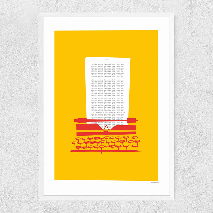 Typewriter - The Shining Narrow White Frame