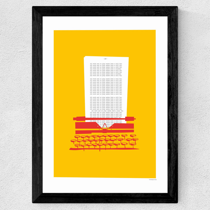 Typewriter - The Shining Wide Black Frame