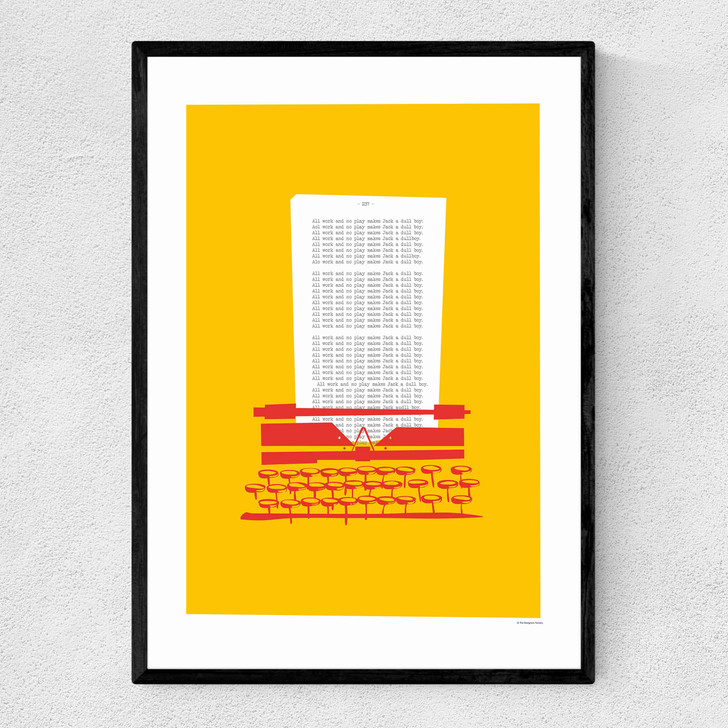 Typewriter - The Shining Narrow Black Frame