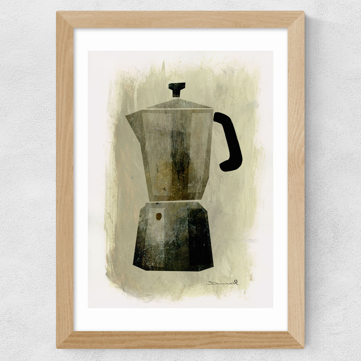 Coffee Pot Wide Oak Frame Coffee Pot Wide Oak Frame