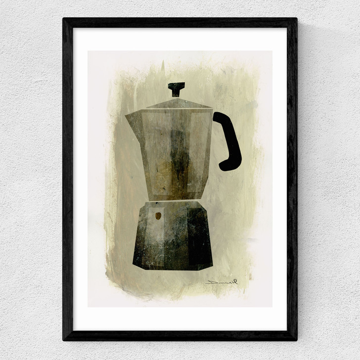 Coffee Pot Medium Black Frame