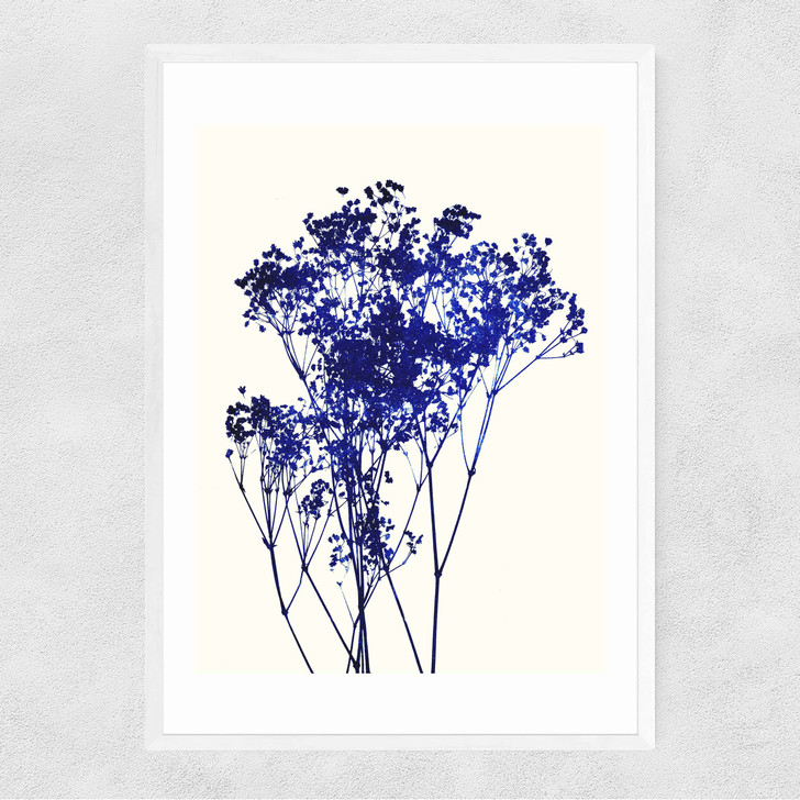 Baby's Breath Narrow White Frame