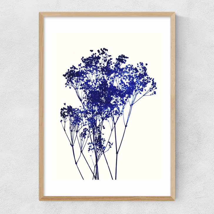 Baby's Breath Narrow Oak Frame