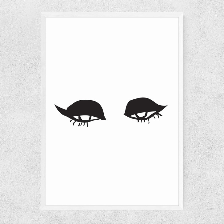 Sexy Eyes Narrow White Frame Sexy Eyes Narrow White Frame