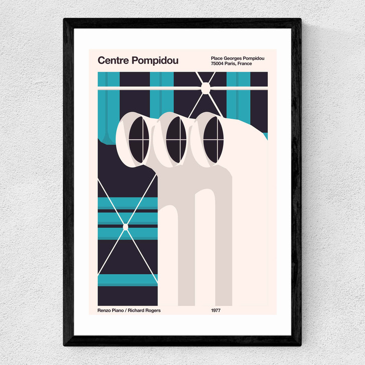 Pompidou Medium Black Frame