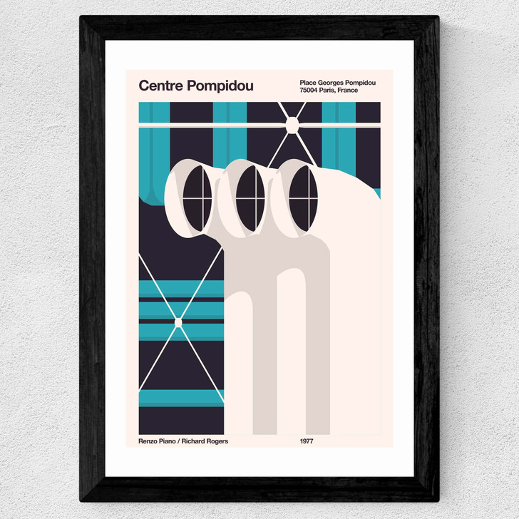 Pompidou Wide Black Frame