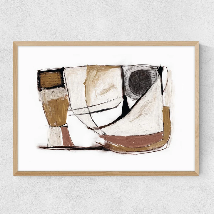 Mixed Media Narrow Oak Frame