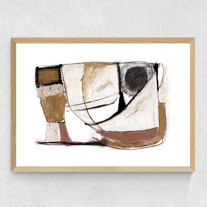 Mixed Media Medium Oak Frame