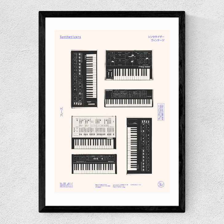 Synths Medium Black Frame