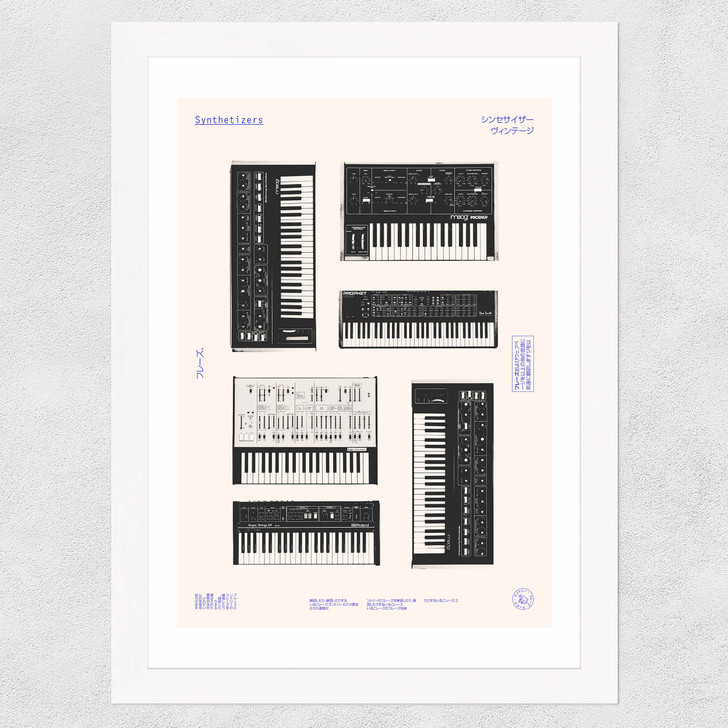 Synths Wide White Frame
