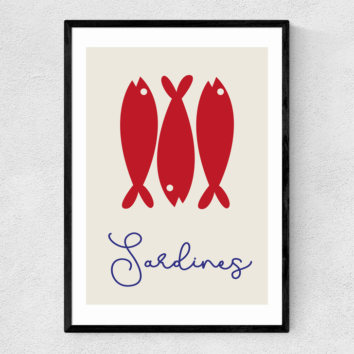 Sardines Narrow Black Frame