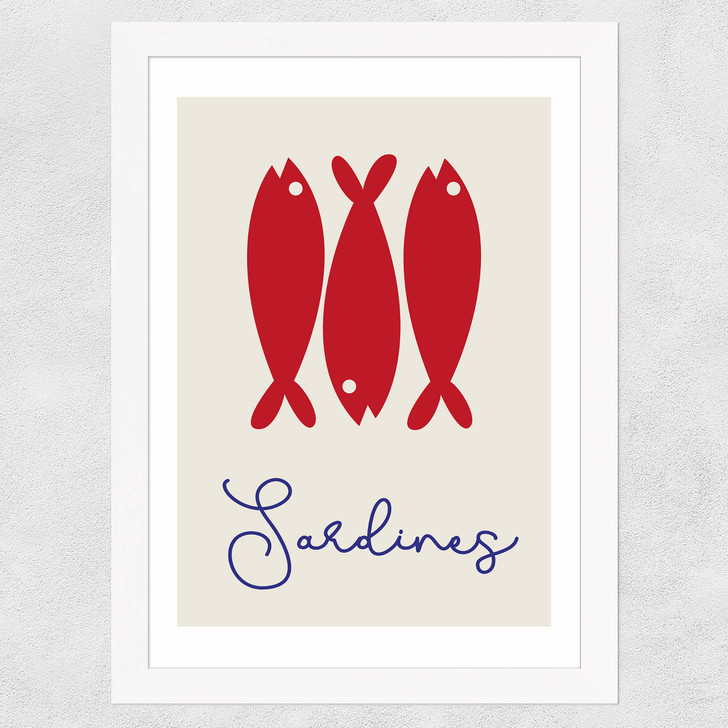 Sardines Wide White Frame