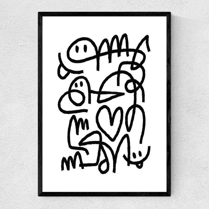 Klottra Narrow Black Frame Klottra Narrow Black Frame