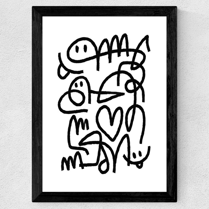 Klottra Wide Black Frame