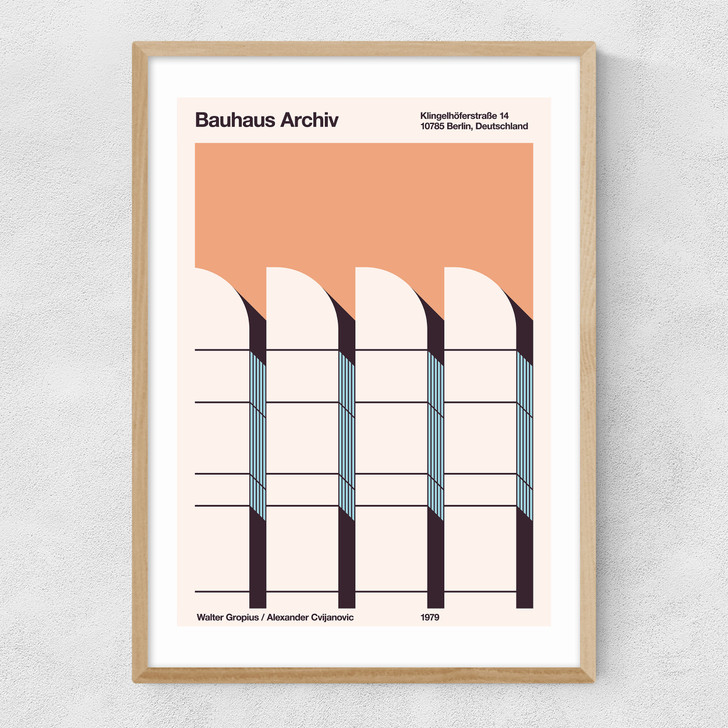 Bauhaus Archive Narrow Oak Frame Bauhaus Archive Narrow Oak Frame