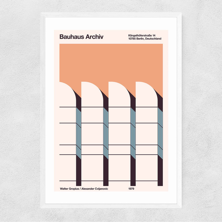Bauhaus Archive Narrow White Frame Bauhaus Archive Narrow White Frame