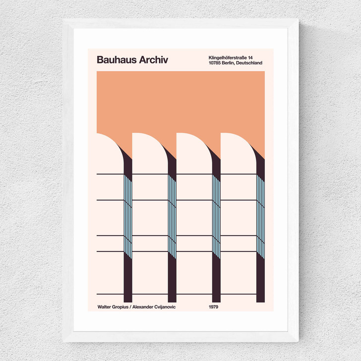 Bauhaus Archive Medium White Frame