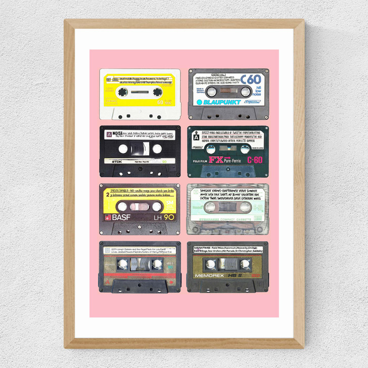 Mixtapes Medium Oak Frame
