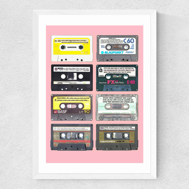 Mixtapes Medium White Frame
