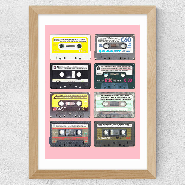 Mixtapes Wide Oak Frame