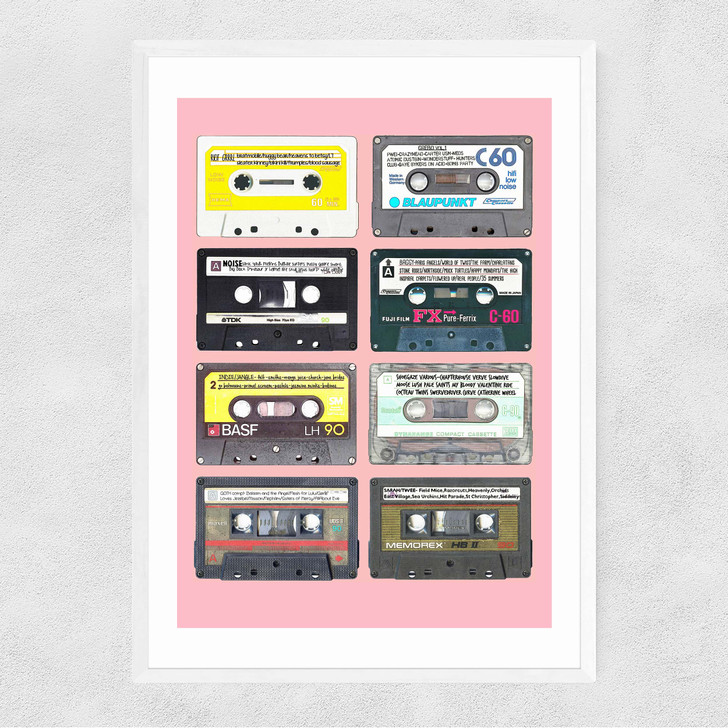 Mixtapes Narrow White Frame