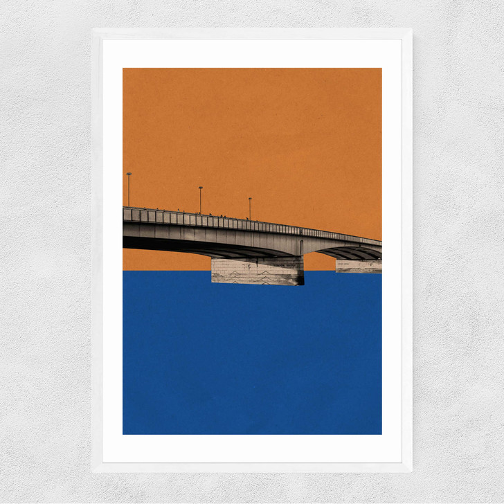 London Bridge Narrow White Frame