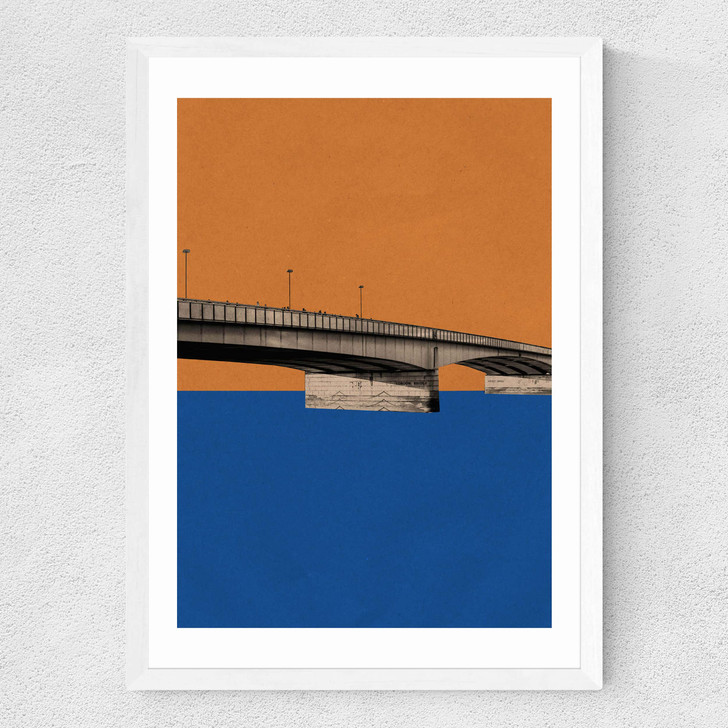 London Bridge Medium White Frame