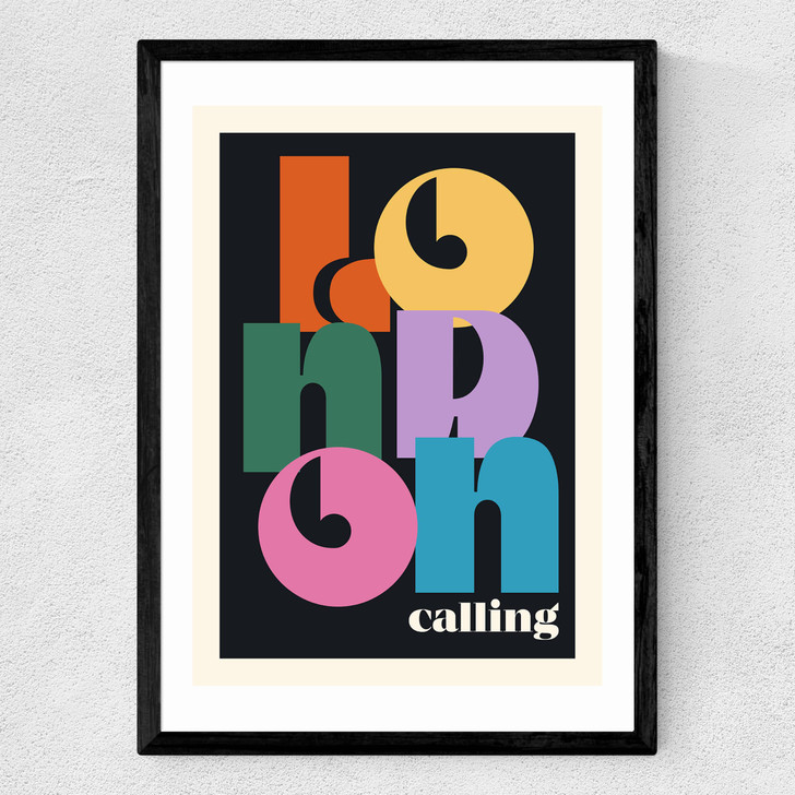 London Calling Medium Black Frame London Calling Medium Black Frame