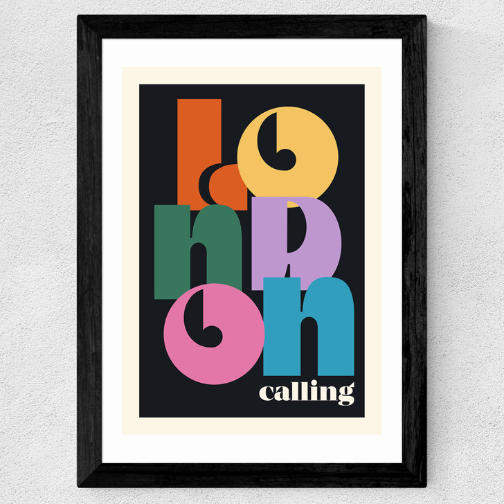 London Calling Wide Black Frame London Calling Wide Black Frame