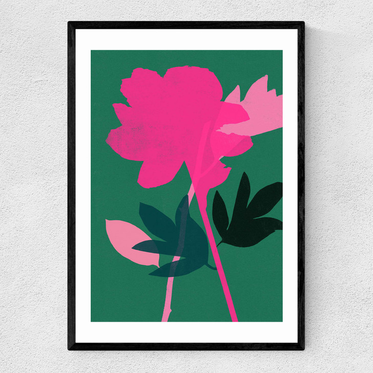 Peony by Garima Dhawan Narrow Black Frame Peony by Garima Dhawan Narrow Black Frame
