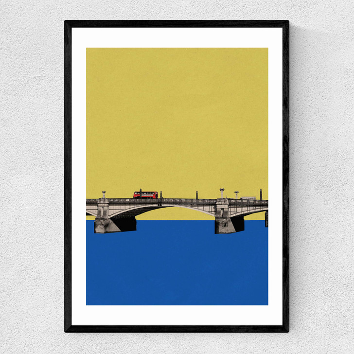 Lambeth Bridge Narrow Black Frame Lambeth Bridge Narrow Black Frame