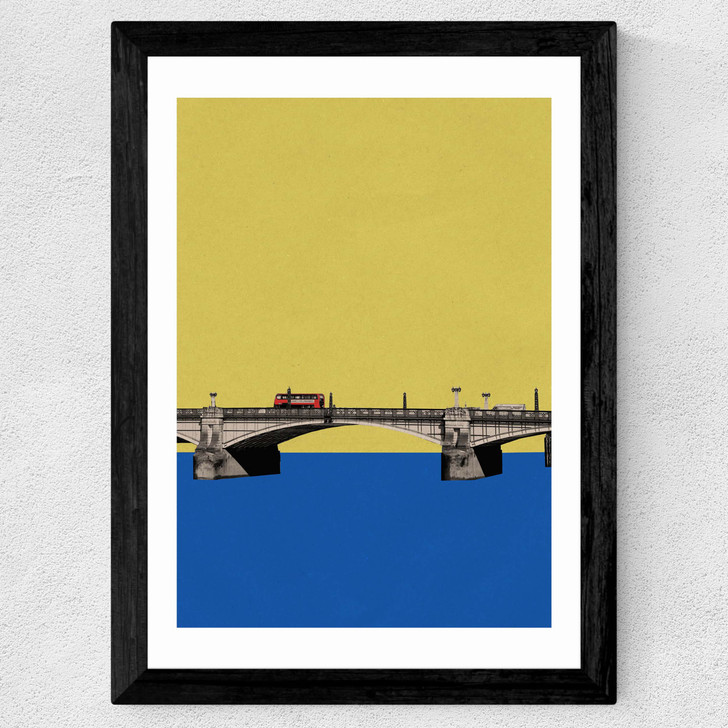 Lambeth Bridge Wide Black Frame Lambeth Bridge Wide Black Frame