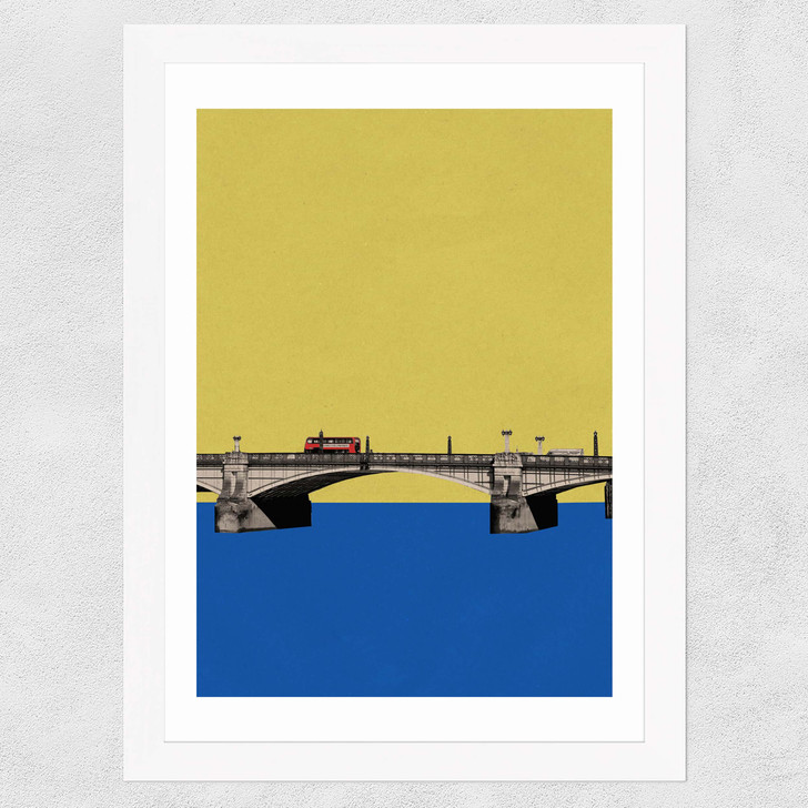 Lambeth Bridge Wide White Frame Lambeth Bridge Wide White Frame