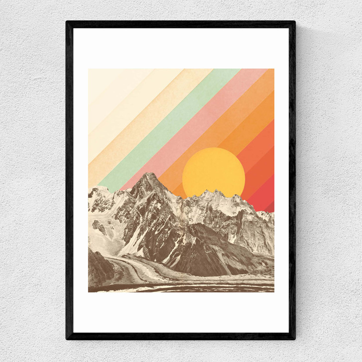 Mountainscape Narrow Black Frame Mountainscape Narrow Black Frame