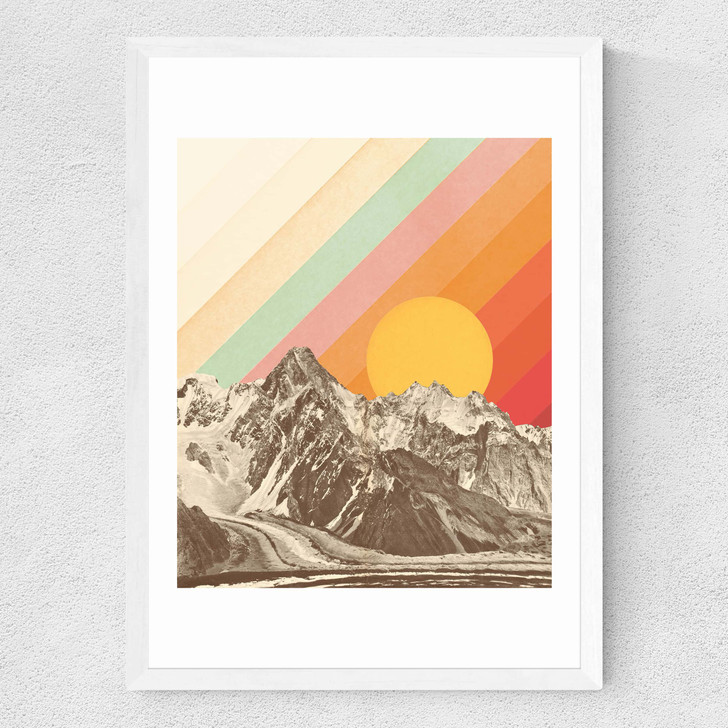 Mountainscape Medium White Frame Mountainscape Medium White Frame