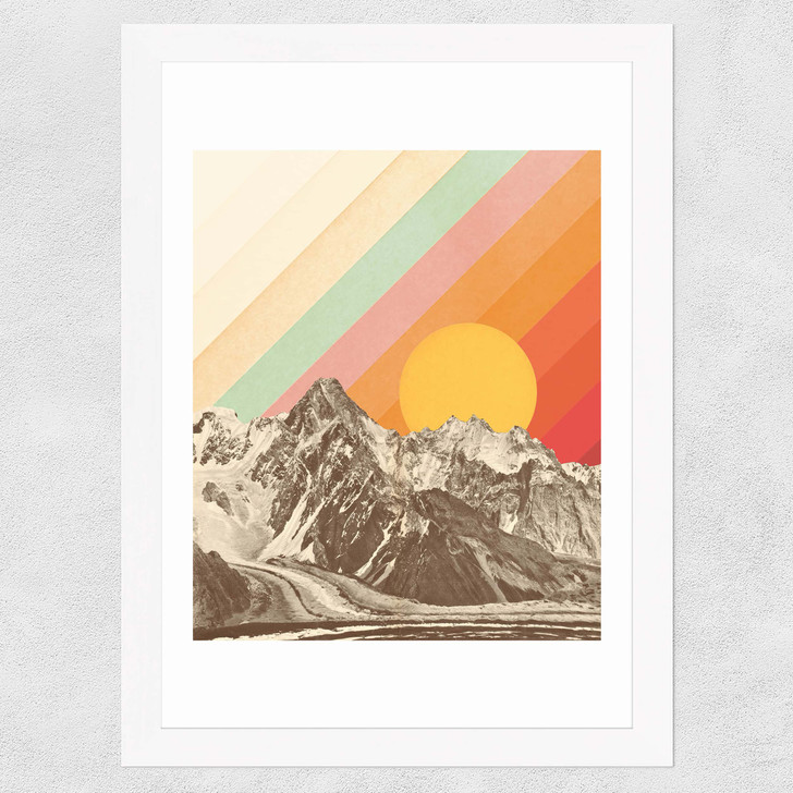 Mountainscape Wide White Frame Mountainscape Wide White Frame