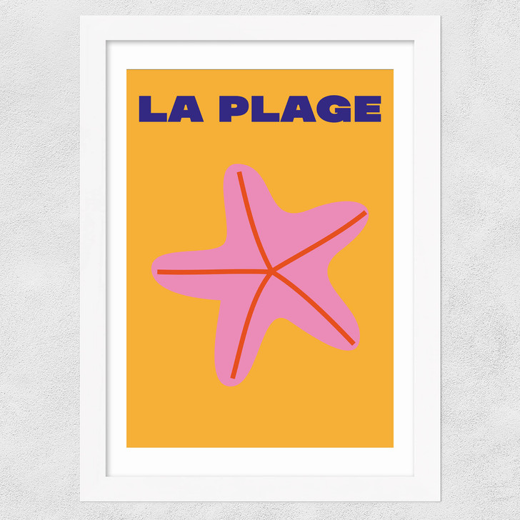 La Plage Wide White Frame