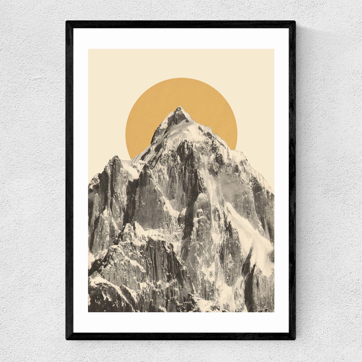 Mountainscape V Narrow Black Frame Mountainscape V Narrow Black Frame