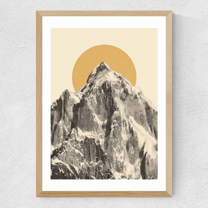 Mountainscape V Medium Oak Frame