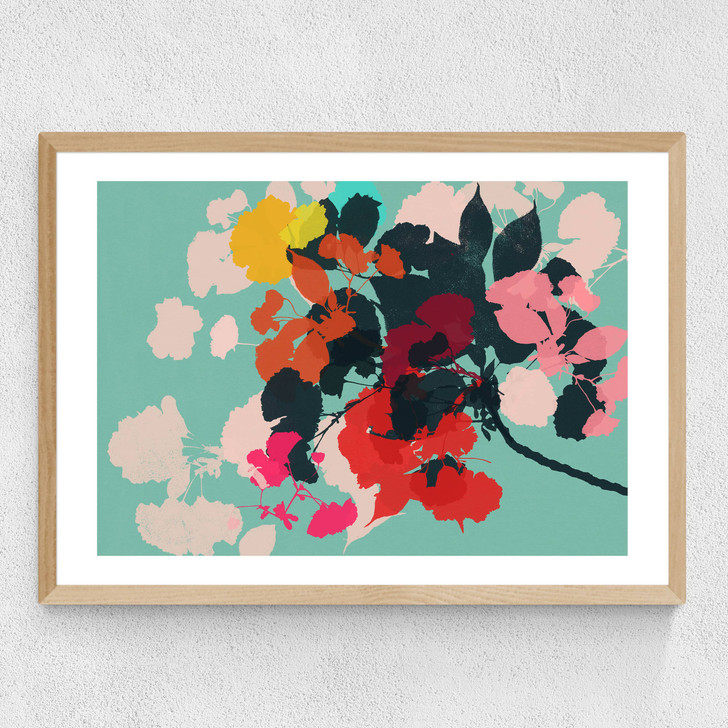 Cherry Blossoms by Garima Dhawan Medium Oak Frame Cherry Blossoms by Garima Dhawan Medium Oak Frame
