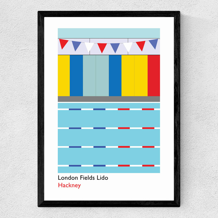 London Fields Lido Medium Black Frame London Fields Lido Medium Black Frame