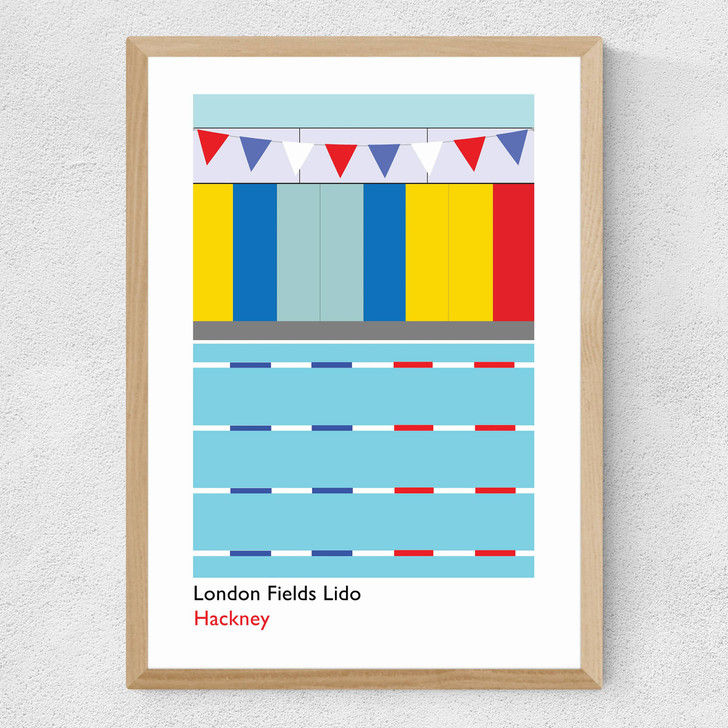 London Fields Lido Medium Oak Frame London Fields Lido Medium Oak Frame