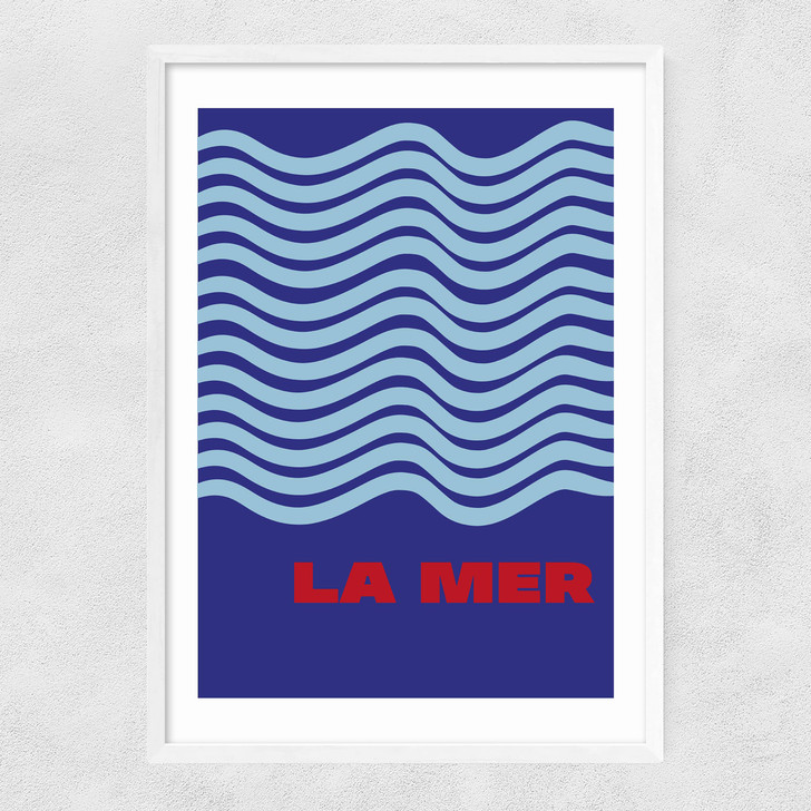 La Mer Narrow White Frame