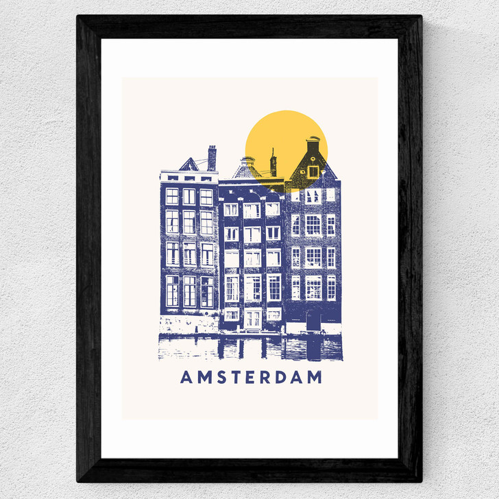 Amsterdam by Florent Bodart Wide Black Frame